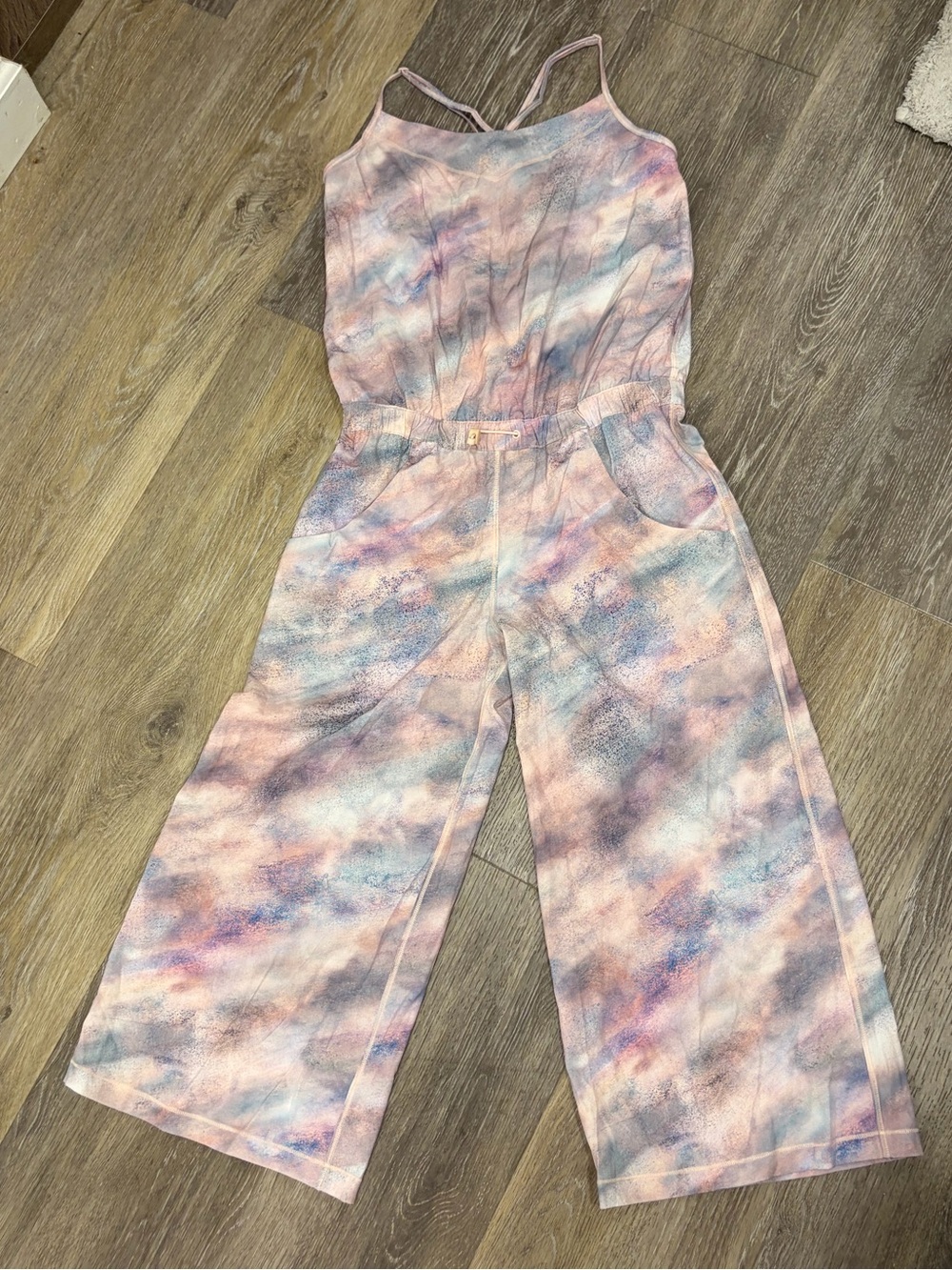 Ivivva Pastel Tie-Dye Strappy Wide-Leg Jumpsuit